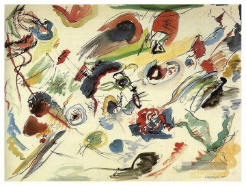  abstrakte Kunst - erste abstrakte Aquarell Wassily Kandinsky